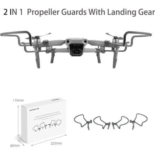 Propeller Guards with Heightening Landing Gears Propellers Protector Shielding Rings For DJI Mavic Air 2 Drone Accessories