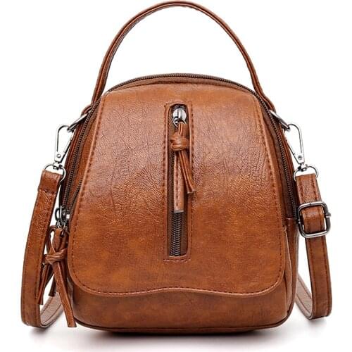 2020 Women Leather Handbags Soft Sac A Main Crossbody Bags For Women Leather Messenger Bags Vintage Leather Flap Bag New