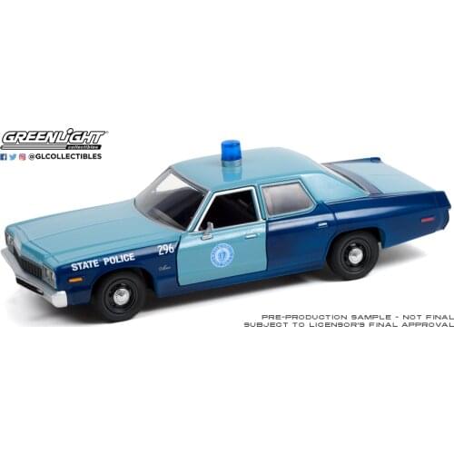 GreenLight 1:24 1975 DODGE MONACO 85532 alloy toy car toys for children diecast model car Birthday gift