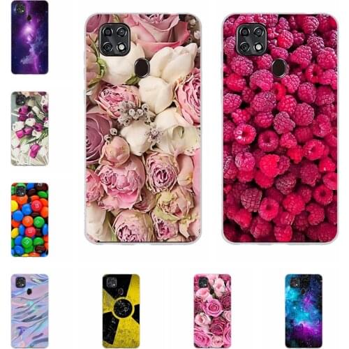 For ZTE Blade 20 Smart 20smart Case Soft TPU Cover For ZTE Blade V2020 V 2020 Vita Case Roses For ZTE 20 Smart V2020 Vita Capa