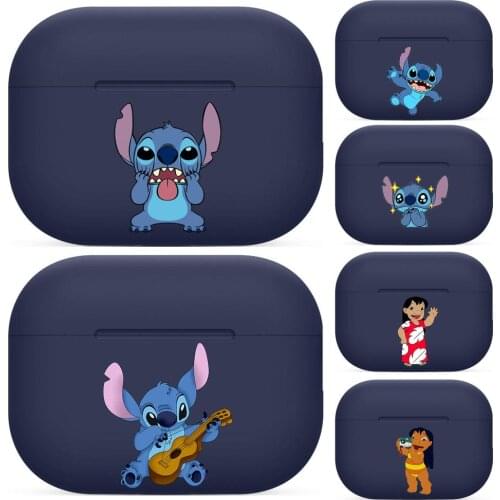 Lilo & Stitch For Airpods pro 3 case Protective Bluetooth Wireless Earphone Cover Air Pods airpod case air pod cases Navy