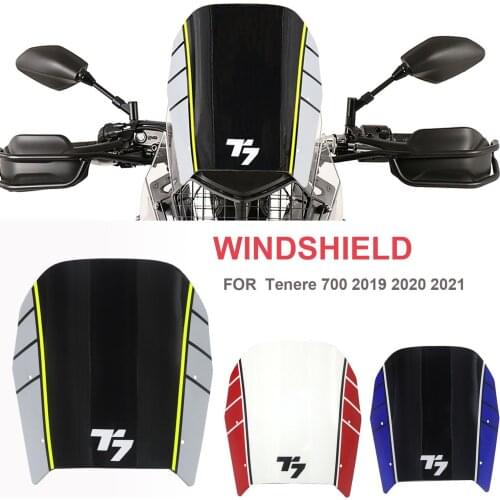 FOR YAMAHA Tenere 700 T700 XTZ 700 2019 2020 2021 NEW Motorcycle Accessories Front Windshield Windscreen Airflow Wind Deflector