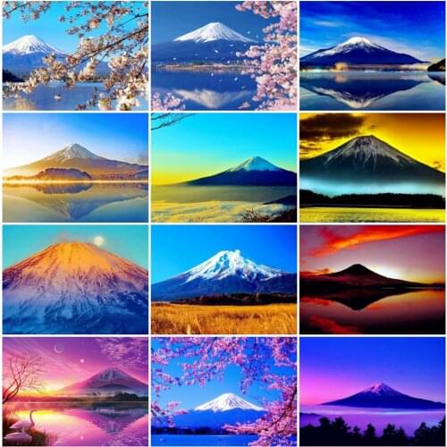 EverShine Diamond Painting Set Landscape 5D Diamond Painting Mountain Rhinestones Art Cross Stitch Needlework Wall Decor