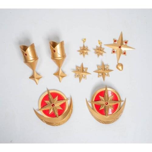 Game Genshin Impact Mona Cosplay Headwear Hair Accessory Props Accessories Jewelry Earrings