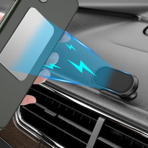 Magnetic Car Phone Holder Dashboard Magnet Phone Stand For iPhone Max Xiaomi Zinc Alloy Magnet GPS Car Mobile phone Mount