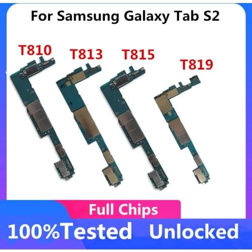 For Samsung Galaxy Tab S2 T815 T810 T819 T813 Motherboard Factory Unlocked Mainboard 32gb Original Motherboard Good Working