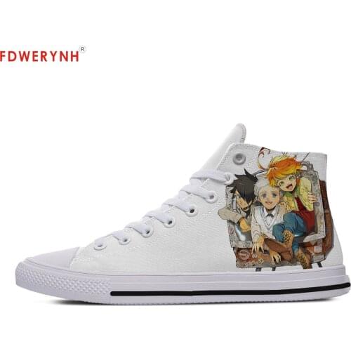 Man Casual Shoes Anime The Promised Yakusoku No Neverland Emma Ray Norman Cosplay Zapatillas Couple Footwear