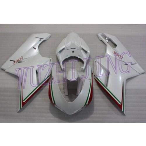 Motorcycle Fairing for DUCATI 1098 2009 Full Body Kits for DUCATI 1098 2010 Matter White Motorcycle Fairing 848 2007 - 2011