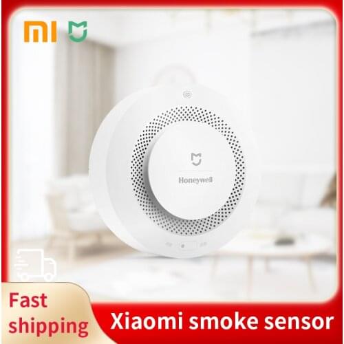 Original Xiaomi Mijia Honeywell Smoke Sensor Fire Alarm Gas Detector for Multifunction Gateway 2 Smart Home Security APP Control