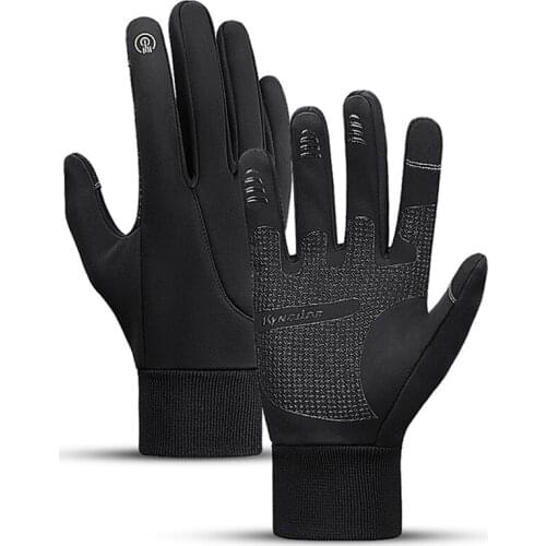 New 2021 Bicycle Man Woman Gloves And Mittens Cycling Mtb For Sports Outdoor Winter Heated Protective Black Waterproof Gloves