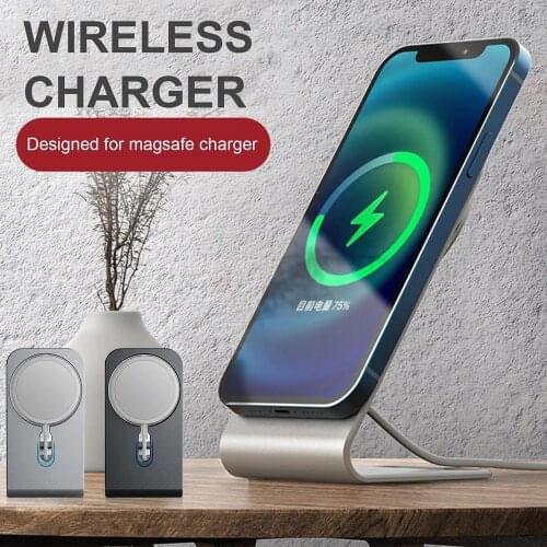 FLOVEME Wireless Charger Stand Desktop Phone Holder For Magnetic Desktop Bracket Charger For iPhone12 /Pro/Mini/Pro Max