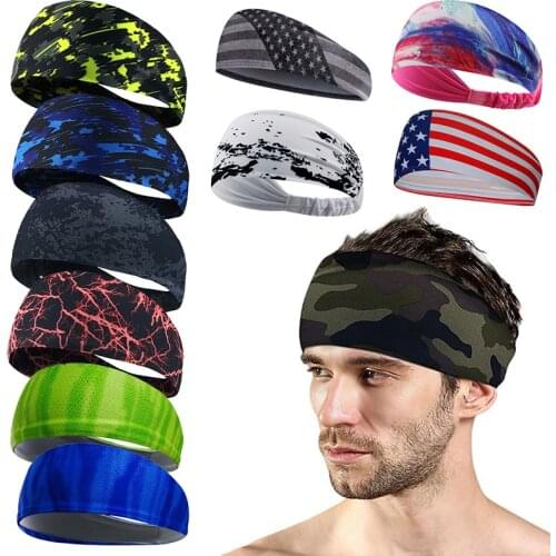 Xc Sport Running Fitness Sweatband Cycling Workout Yoga Headband Gym Headscarf Tennis Hair Band Girls Bandages Bicycle Men Women