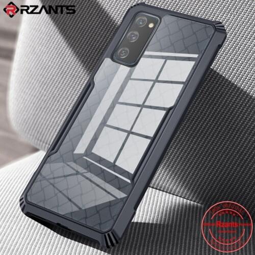 Rzants For Samsung Galaxy S20 FE 5G Hard Soft Casing [BV Beetle] Hybrid Shockproof Slim Crystal Clear Cover