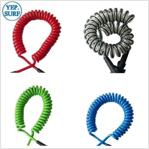 Surfing 6ft-9ft 7mm Leash Blue Surf Coil Leash Surf Accessories
