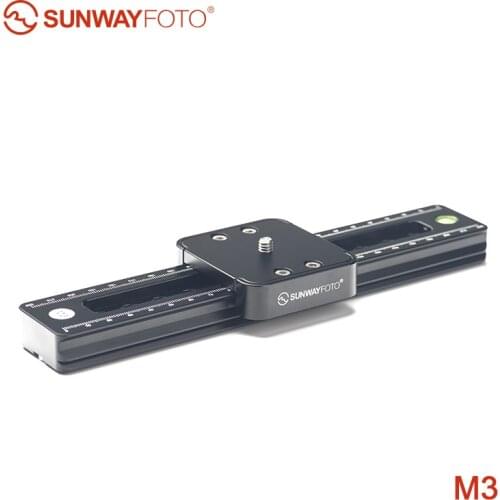 SUNWAYFOTO M3 camera dslr mini slider phone for video rail sliders visiophone travelling dslr camera slider timelapse ballhead