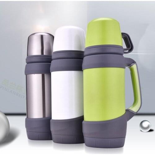 0.8L 1L Thermoses Stainless Steel Vacuum Flasks Large Capacity Cup Outdoor Travel Mug Thermos Bottle Tepmoc Sport kettle