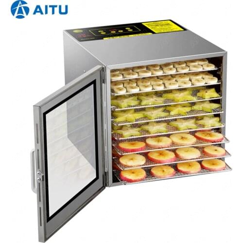 XH08 Good Insulation High Level 8 Trays Dried Herbs Tea Leaves Food Dehydrator Dryer Equipment Digital Control