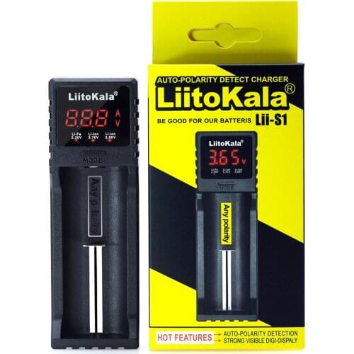 Liitokala Lii - S1 charger 1.2V 3.7V 3.2V 3.85V AA/AAA 26650 18350 14500 16340 25500 NiMH lithium battery charger