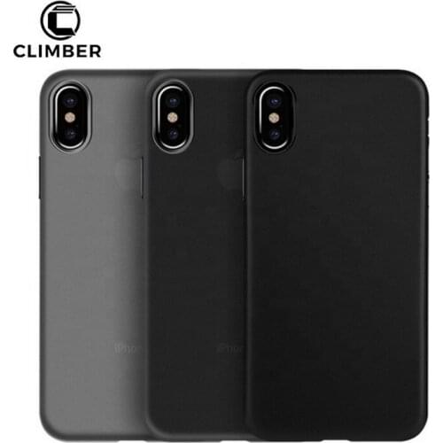 Factory Wholesale Ultra Thin Clear Black PP Back Cover Phone Case For iPhone X 8 7 Plus