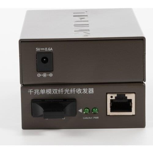 1pair TP-LINK TL-MC210CS 1000M SC 15km Singlemode fiber media converter