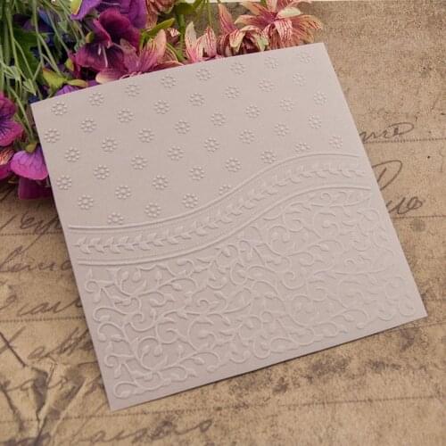 15*15cm Flower Dot Textured Embossing Folder Plastic Card Making Stamps Scrapbooking Paper Craft Supplies Folders Christmas DIY