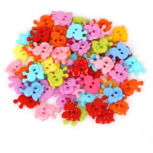150Pcs/lot Cartoon Resin Buttons 13*15mm Sewing Tools Decorative Button Scrapbooking Garment DIY Apparel Accessories