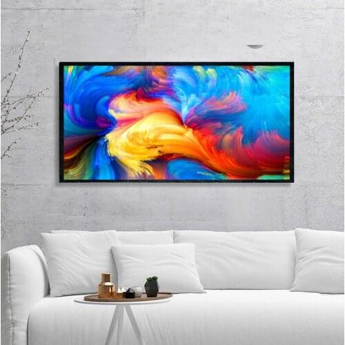Abstract Painting Colorful Clouds Poster Wall Art Posters Room Decoration Picture For Home Canvas Pictures No Frame