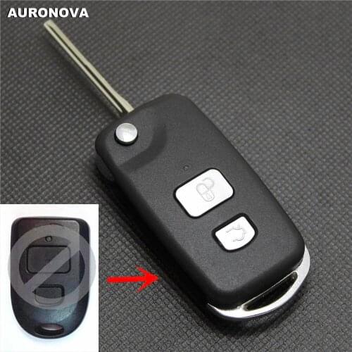 AURONOVA for Chery Easter Flip Folding Key 2 Buttons Replace Car Key Shell Case