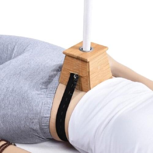 Bamboo Moxa Burner Moxibustion Box Acupuncture Roller Stick Holder Neck Arm Body Acupoint Massage Moxibuting Therapy Device