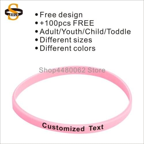 500pcs/lot 6mm Width Customized Handband DIY Hand Band For New Year Gift Green Color Navy Blue Color Purple Color