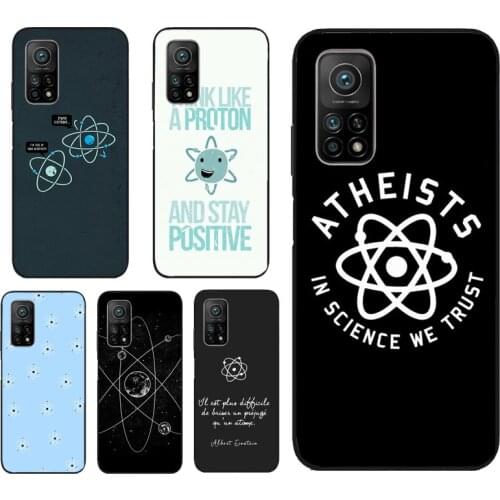 Atom Symbol Phone Case For Xiaomi Mi 11 Ultra 9T 10T Pro Mi Note 10 Lite POCO X3 M3 Pro F3 Back Cover