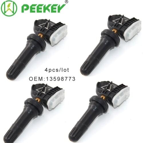 PEEKEY 4PCS/SET 13598773 433mhz TPMS TIRE PRESSURE SENSOR For Cadillac CT6 XT5 SRX Chevrolet Malibu Opel