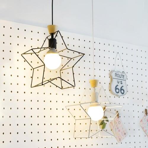 Kids Bedroom star Light led fixtures for Art Staircase Bar Dining Room pendant lamps Kitchen Tee & chess room Art star Lighting