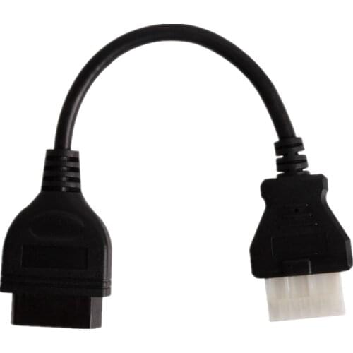 OBD Diagnostic For Mitsubishi 12 Pins To OBD2 16 Pins Connector Adapter OBD1 OBD2 Connect Cable With Power Adapter