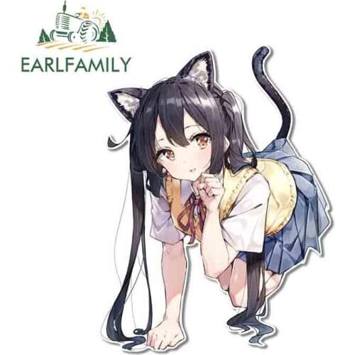 EARLFAMILY 13cm x 9.8cm For Anime Car Stickers Trunk Decal Fashion DIY Waterproof Occlusion Scratch Sunscreen Decoration