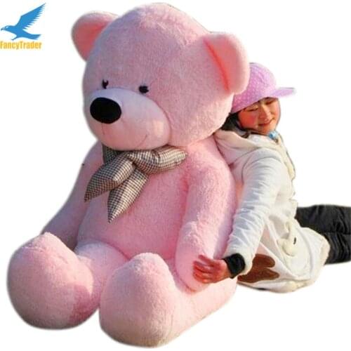 Fancytrader 63'' Pink Color Giant Plush Stuffed Teddy Bear 160cm Free Shipping 4 Colors Available FT90059