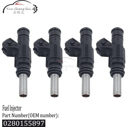 4pcs Fuel Injector Nozzle 0280157002 0280155897 For AUDI TT 8N 1,8t GOLF