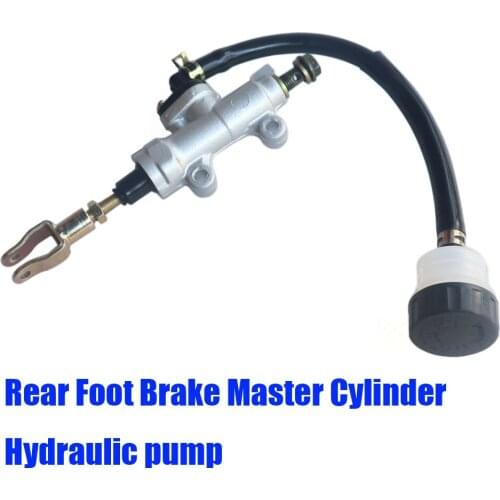 Motorcycle Rear Foot Brake Master Cylinder Hydraulic pump With Reservoir For Quad Dirt Bike Pit ATV Motorbike Brakes