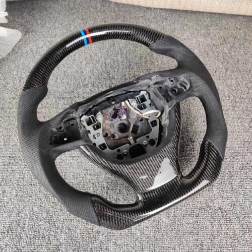 Customized Carbon Fiber Leather Steering Wheel For BMW 5 Series F10 F18 F20 528 525li 530d 2011 2012 2013 2014 2015 2016 2017