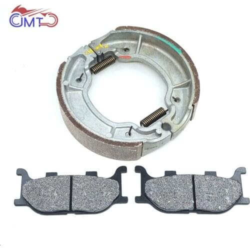 For Yamaha XV125 XV250 XVS125 Virago Dragstar V Star 125 250 XV XVS Front Brake Pads Rear Shoes Parts Set Kit
