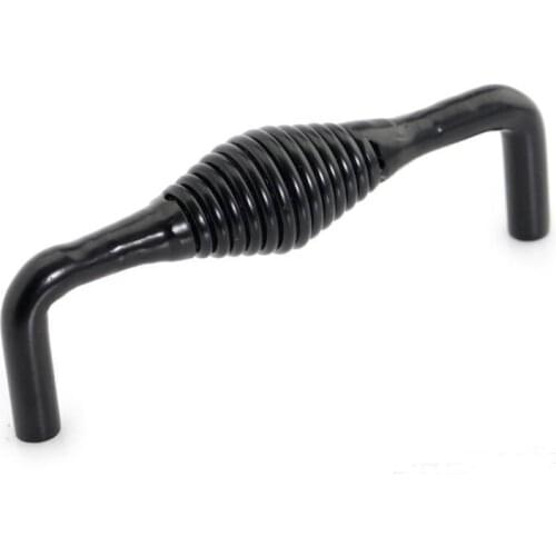 Furniture Knobs Black Birdcage spiral Cabinet Bar Drawer Pull Handle ( C:C:96MM L:102MM H:38MM )