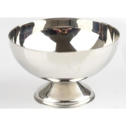 Stainless steel Fried ice cream bowl of salad dessert cup free shipping