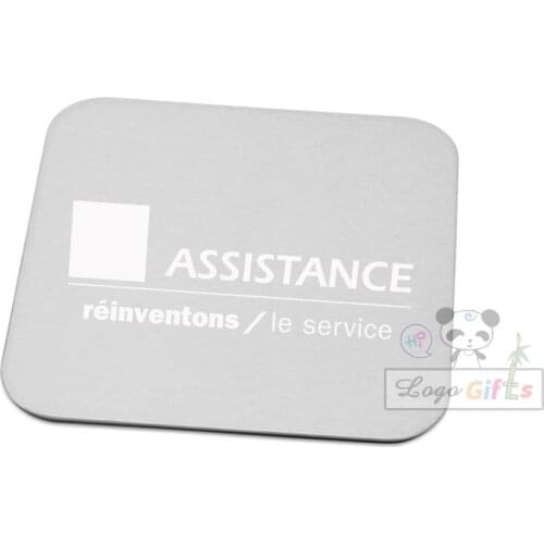 Fashion Aluminum desk set Mug Bottle holder Pad for Decoration engraved with your bar logo/name/email/phone