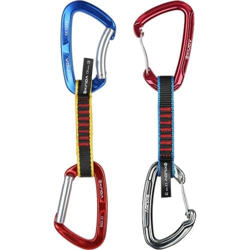 P296 Straight door curved door Sling fast hanging Climbing ice hanging carabiner safety equipment main lock