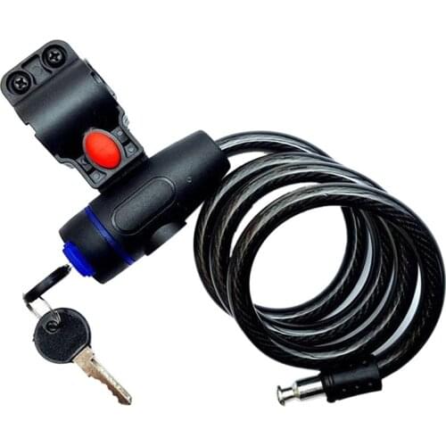 Portable Anti-Theft Bicycle Lock Stainless Steel Cable Coil Mountain Bike Lock Universal Protective Bike Lock Cycling Accessor