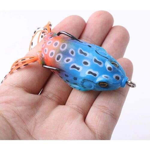 1PCS Minnow Frog Soft Baits Shad Fish Lure Jigging Fishing Lure55mm/12.5g Artificial Silica gel Soft Bait Wobbler Crankbait Luya