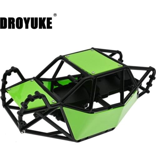 SAINLOER Nylon Rock Buggy Roll Cage Body Shell Chassis for 1/10 RC Crawler Car Axial SCX10 & SCX10 II 90046 DIY part
