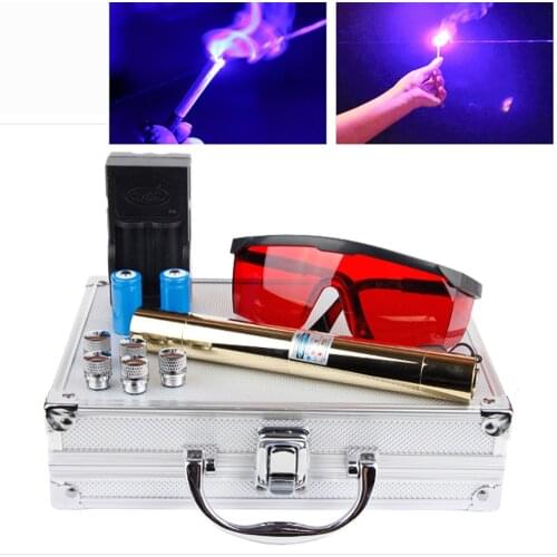 Most Powerful 500000mw 500w 450nm Blue Laser Pointers Flashlight Burn Match Candle Lit Cigarette Wicked LAZER Torch Hunting