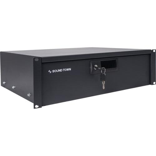 Sound Town 19-Inch 3U Locking Rack Drawer, with Protection Foam (STRD-3D)