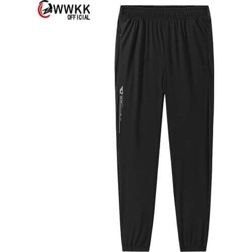 WWKK Mens Hiking Breatheable Pants Men Sportswear Training Summer Bodybuilding Walking Trousers Bottoms Running Pants Men